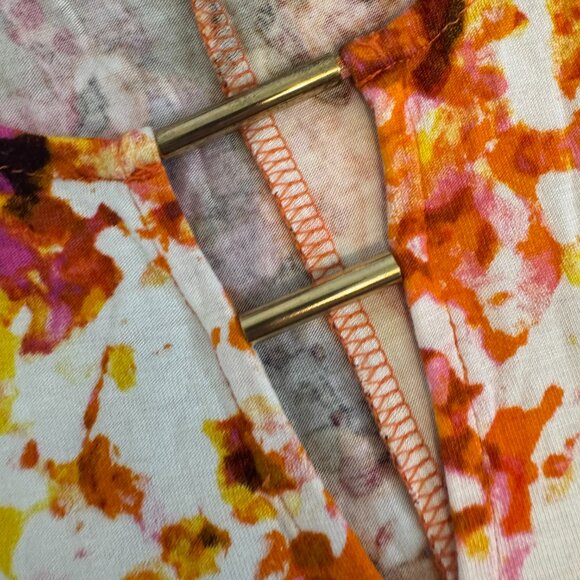 Thalía Sodi Women’s Abstract Print Cold Shoulder Top Size M – - Picture 3 of 7